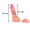 Censan Ultra Gerçekçi 16 Cm Kıkırdaklı Dildo
