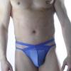 Erkek Mavi Tül Fantezi Tanga İç Çamaşırı