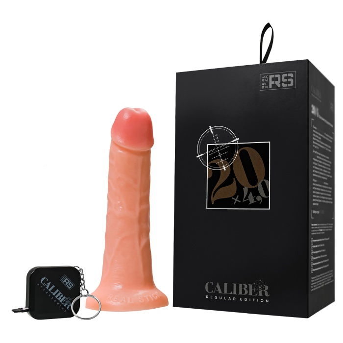Gerçekçi yapay penis, RealStick CALIBER, 20 cm, Ø4