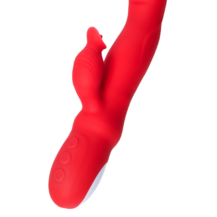 JOS  Redli Vibratör, Silikon, kırmızı, 21 cm