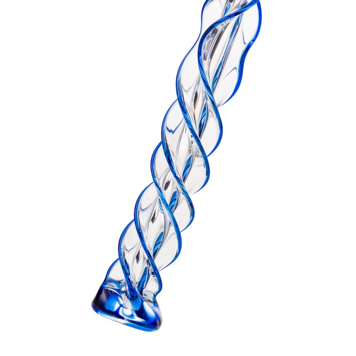 Gerçekçi olmayan Sexus Glass yapay penis, cam, transparan, 18,5 cm