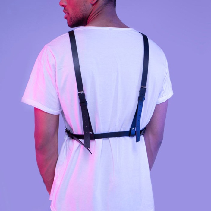 Şık Tasarım Erkek Deri Fantazi Harness 1161