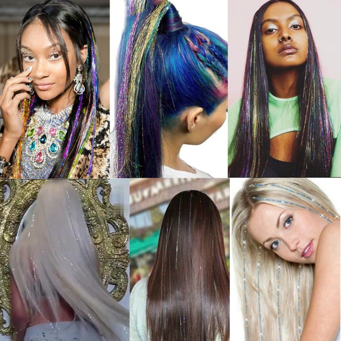 Hair Tinsel - Saç Simi - Gri