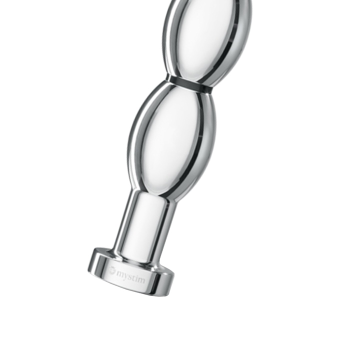 Mystim O(h!)-thello Çelik Penis, elektriksel stimülasyon, cerrahi çelik, gümüş, 14 cm