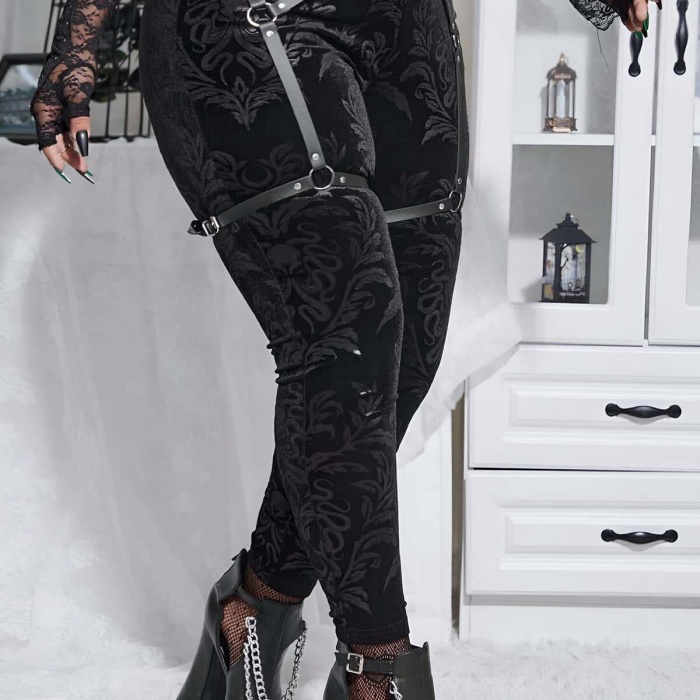 Seksi Deri Jartiyer Harness - APFT956