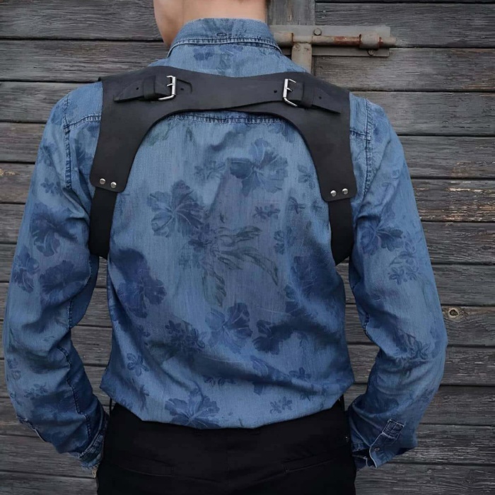 Erkek Deri Seksi Harness - APFTM134