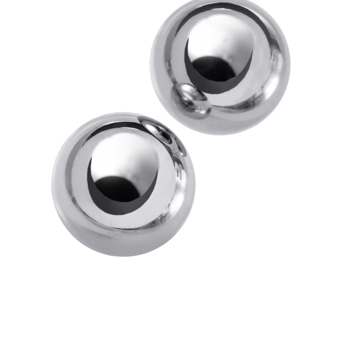 Metal by TOYFA Vajinal Topları, Tıbbi Çelik, Gümüş, Ø 2,5 cm