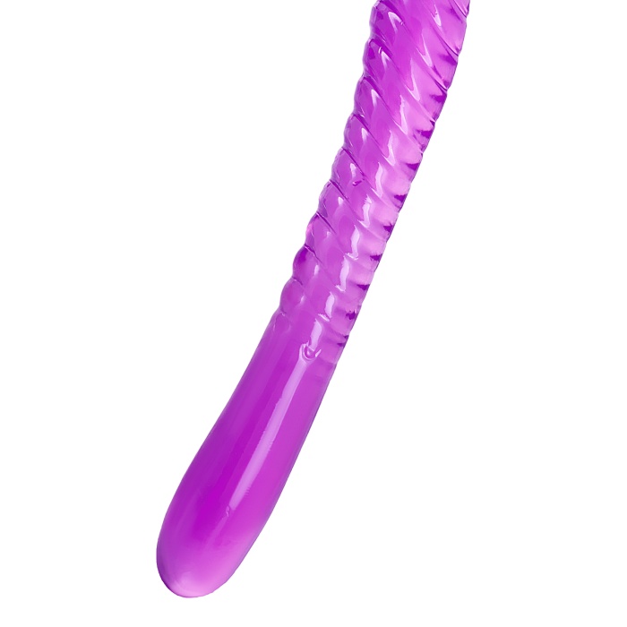 A-Toys by TOYFA Çift Taraflı Jel Dildo Frica, TPE, mor, 23 cm
