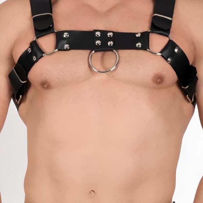 Erkek Göğüs Harness, Deri Erkek Fantazi Giyim, Erkek Clubwear - APFTM214