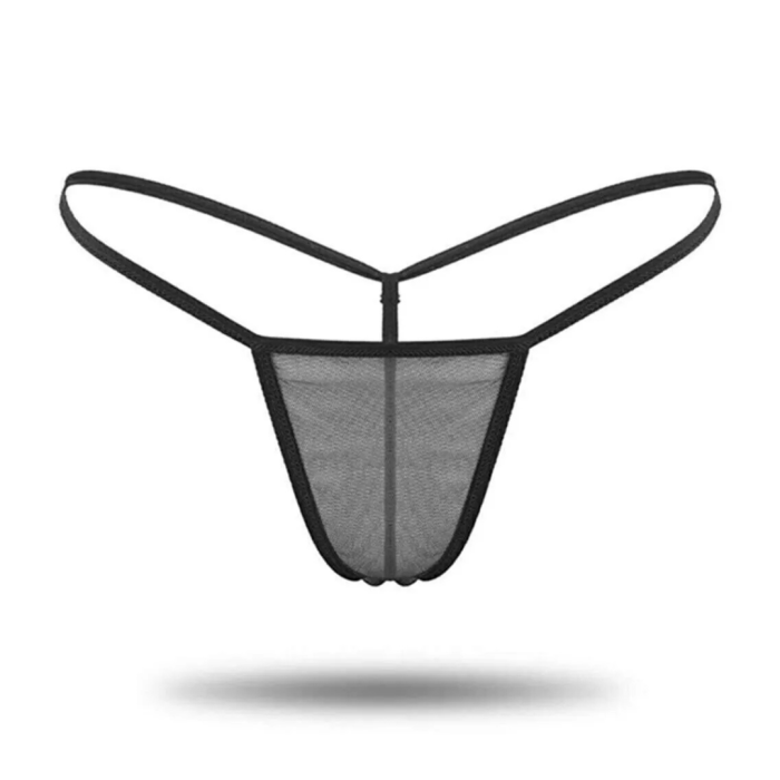 Kadın 3lü Transparan Tül String BC1304