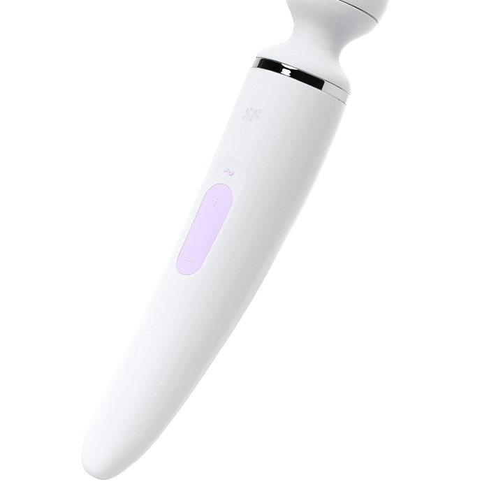 Satisfyer Wand-er Woman Vibratör, ABS plastik, beyaz, 34 cm