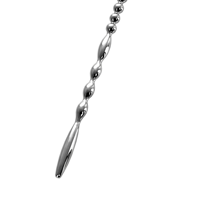 TOYFA Metal şekilli üretral fiş, taban halkalı, gümüş
