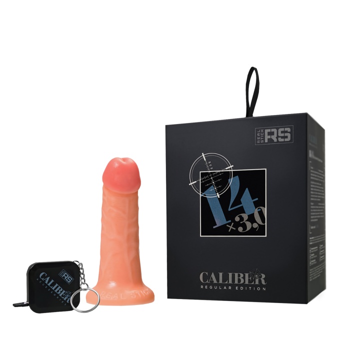 Gerçekçi yapay penis, RealStick CALIBER, 14 cm, Ø3