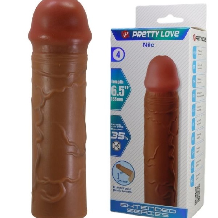 Censan Nile Gerçek Hissiyatlı Uzatıcı Penis Kılıfı Brown