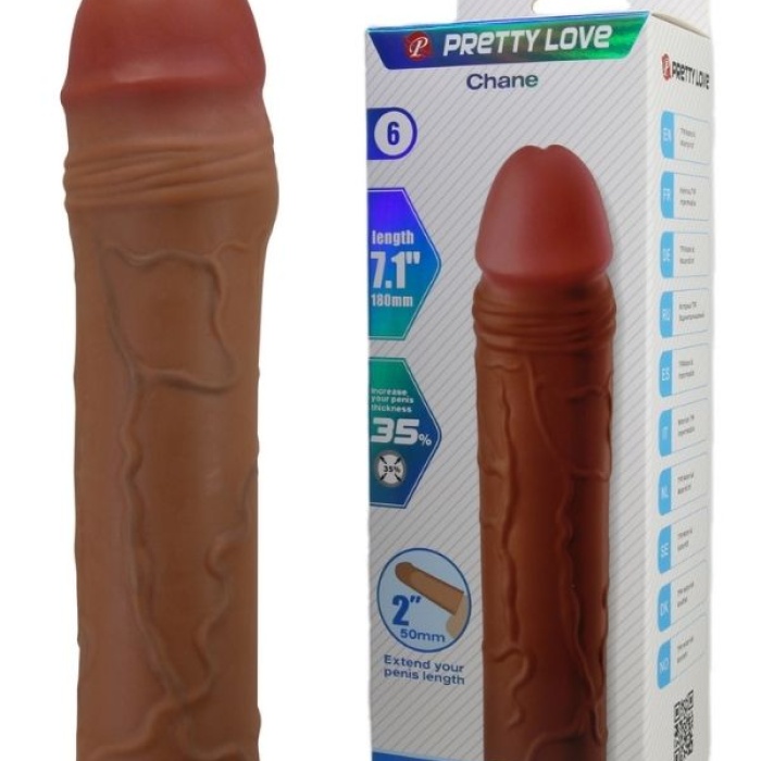 Censan Chane Gerçek Hissiyatlı Uzatıcı Penis Kılıfı Brown