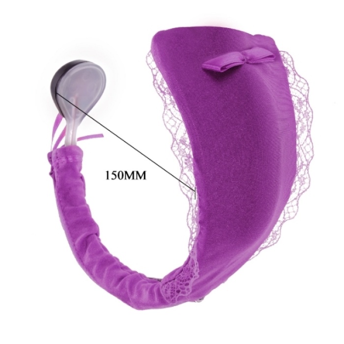 Censan C-String İnvisible Secret Giyilebilir Kumandalı Vibratör Mor