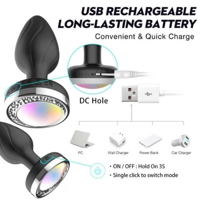 Censan Ycxydr Telefon Kontrollü Titreşimli Anal plug