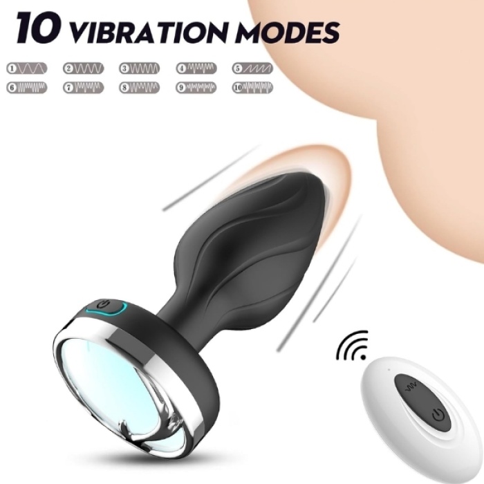 Censan Ycxydr Telefon Kontrollü Titreşimli Anal plug