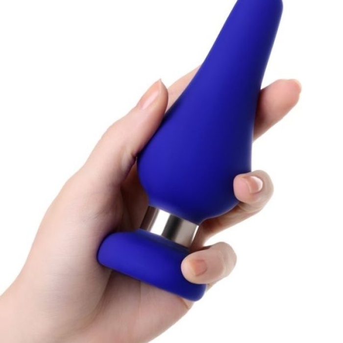 Censan Slassic Anal Plug Boyut L Mavi, 13 cm
