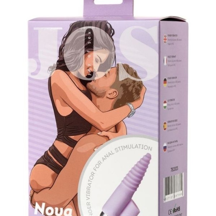 Censan Jos Nova Parmak Ucu Anal Plug pembe 9 cm