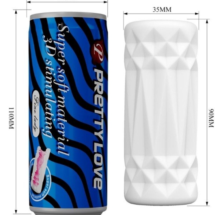 Censan Super Soft Material 3d Stimulating Kola Kutusu Şeklinde Mastürbatör Mavi