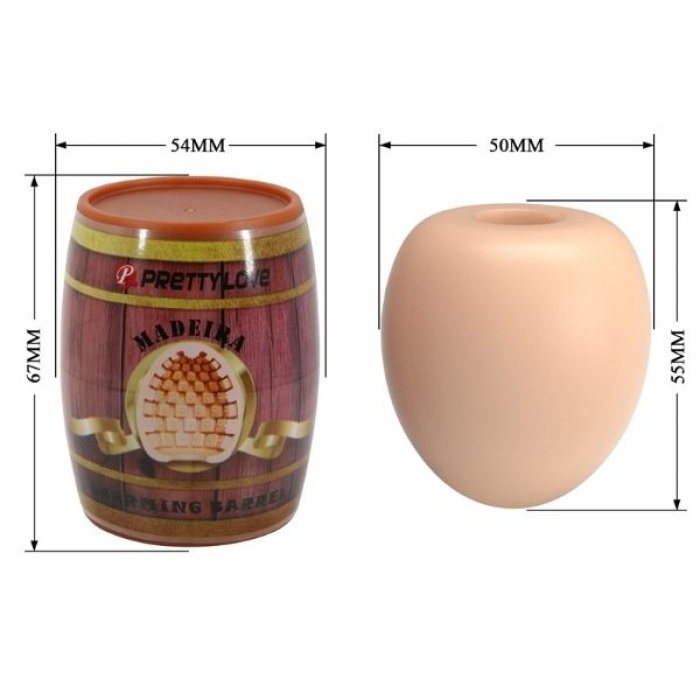 Censan Madeira Fıçı Şeklinde Yumurta Mastürbatör