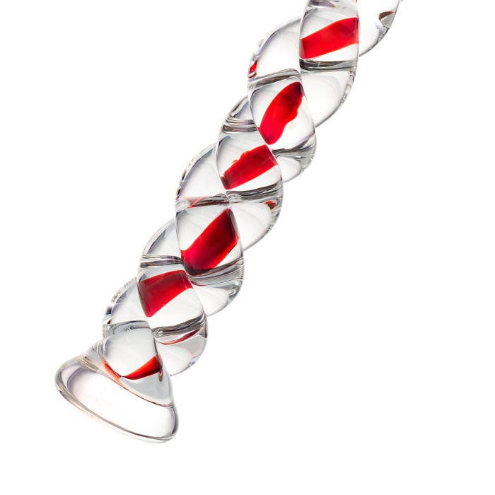 Gerçekçi olmayan yapay penis Sexus Glass, cam, transparan, 18 cm