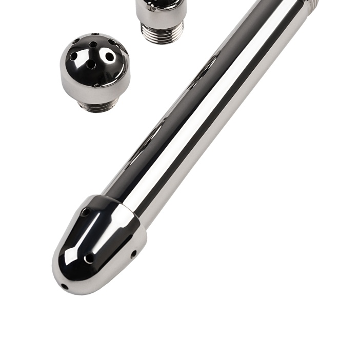 Üç uçlu anal Duş, TOYFA Metal, Metal, Gümüş, 13 cm