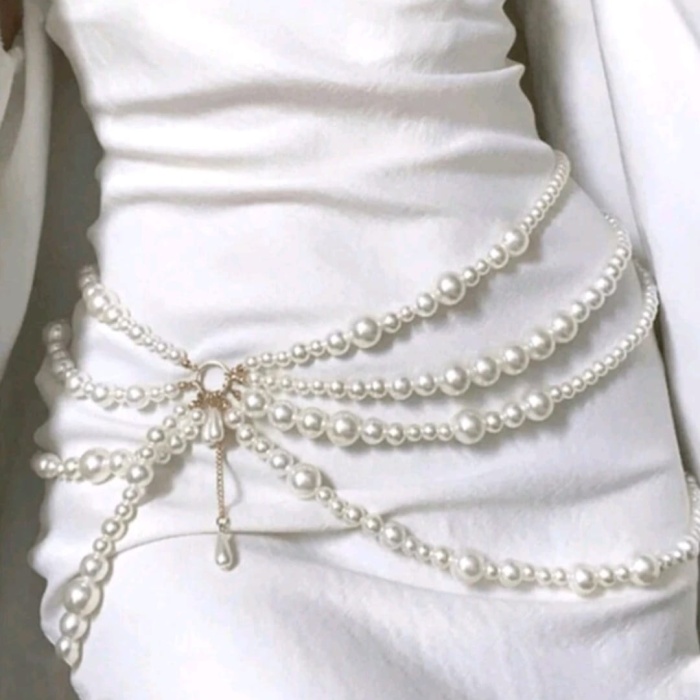 Bel Aksesuarı, Zarif , Şık , İncili Kostüm