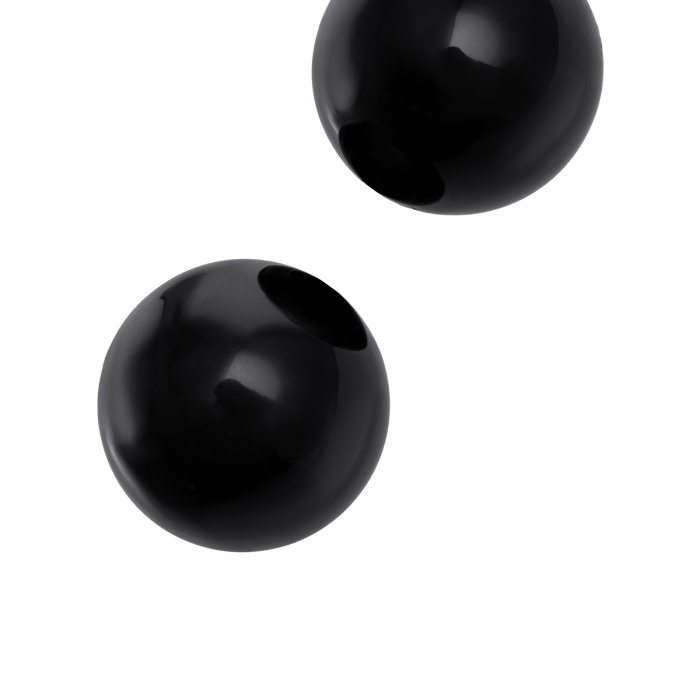Sexus Glass vajinal topları, cam, siyah, Ø 3,2 cm