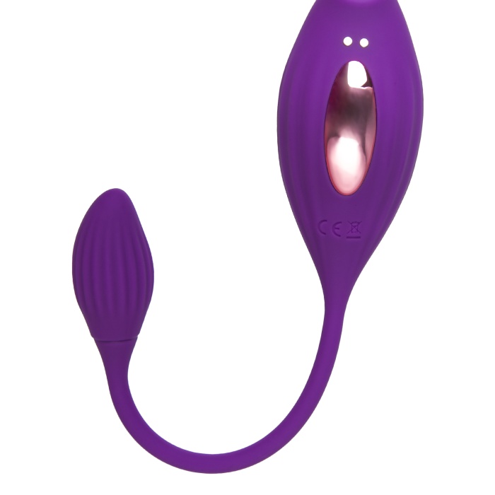 JOS Ginny Vakum Klitoral Vibrator, Silikon, Mor, 31 cm