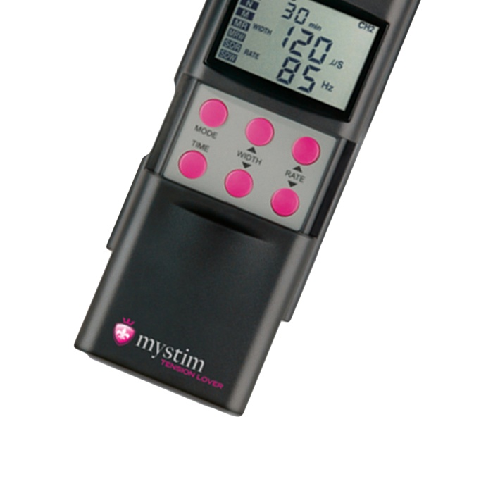 Mystim Tension Lover Digital Dürtü Elektrotlar, 7 Program, siyah