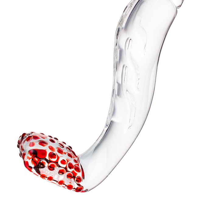 Gerçekçi olmayan yapay penis Sexus Glass, cam, transparan, 17,5 cm