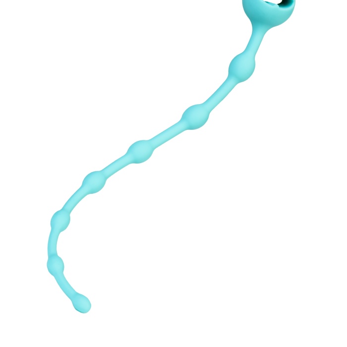 ToDo by Toyfa Froggy anal zinciri, silikon, mavi, 27,4 cm, Ø 1,4 cm