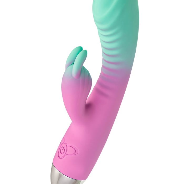 Flovetta Orchid G Noktası ve Klitoral Uyarıcı Silikon Vibratör – Mint Pembe, 21 cm