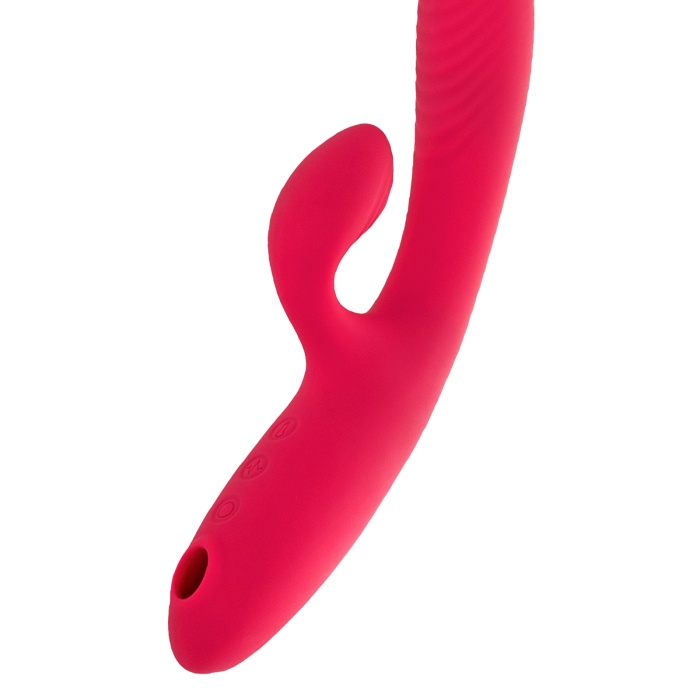 JOS Enila Vakum Dalgalı Vibratör, silikon, pembe, 23 cm