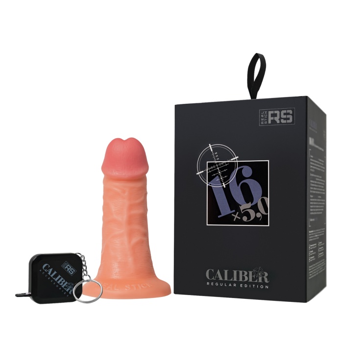 Gerçekçi yapay penis, RealStick CALIBER, 16 cm, Ø5