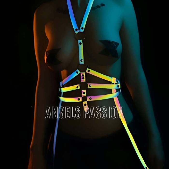 Bayan Fantazi İç Giyim Jartiyer Harness - Özel Tasarım İç Giyim - APFT16