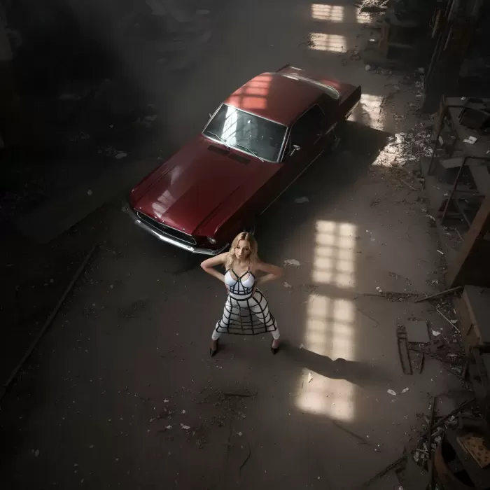 Deri Etek ve Deri Göğüs Harness Takım, Cosplaywear - APFT1013