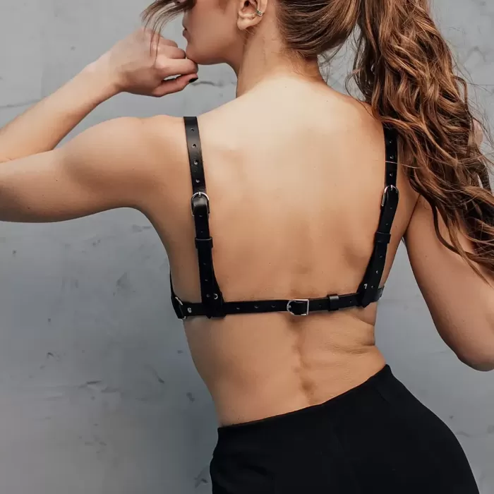 Fantazi Deri Sütyen Harness - APFT1380