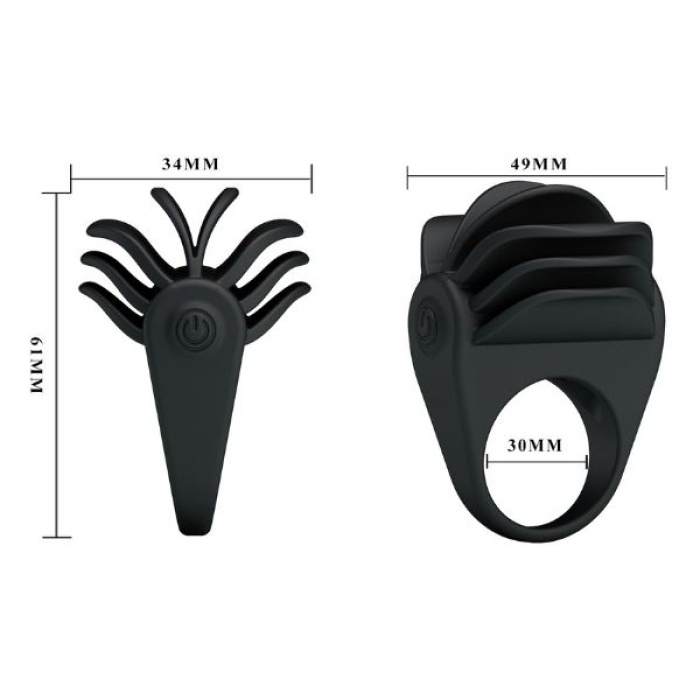 Censan Chester Titreşimli Silikon Penis Halkası