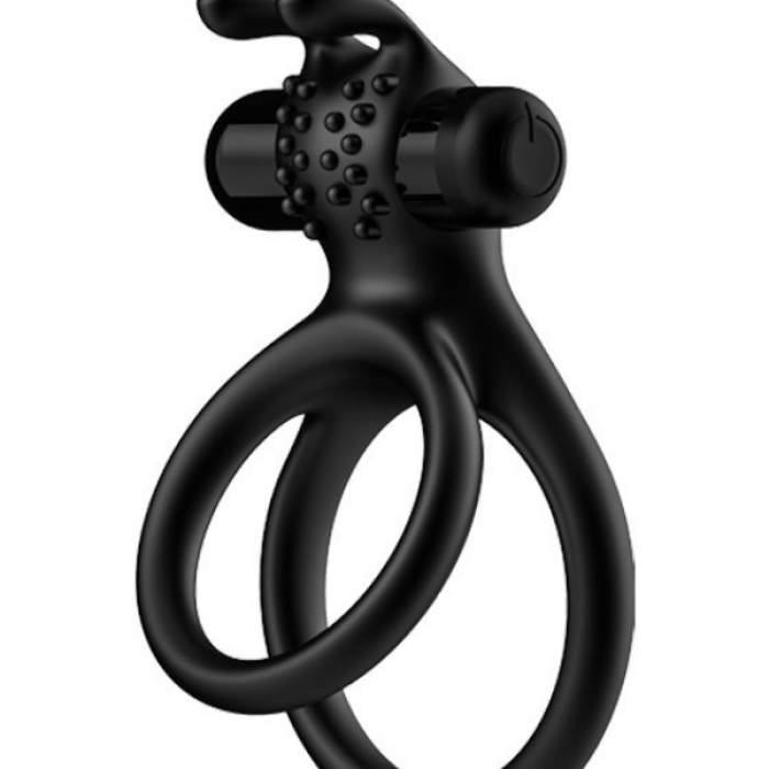 Censan Çift Halkalı Manyetik Şarjlı Penis ve Testis Halkası – Klitoris Uyarıcılı, Suya Dayanıklı, Çiftler İçin Tasarlanmış Titreşimli Model