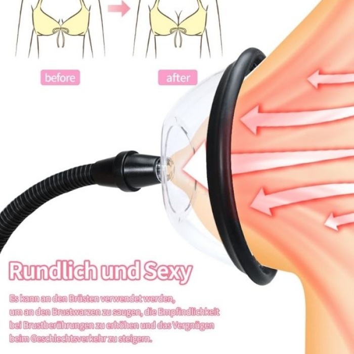 Censan Pussy Pump Premium Fun Çift Başlıklı Vajina &amp; Gööğüs Pompası