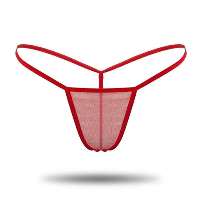 Kadın 3lü Transparan Tül String BC1304