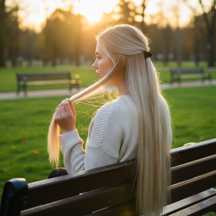 Fiber Sentetik Düz 8 Parça Çıt Çıt - Balköpüğü Platin Röfleli