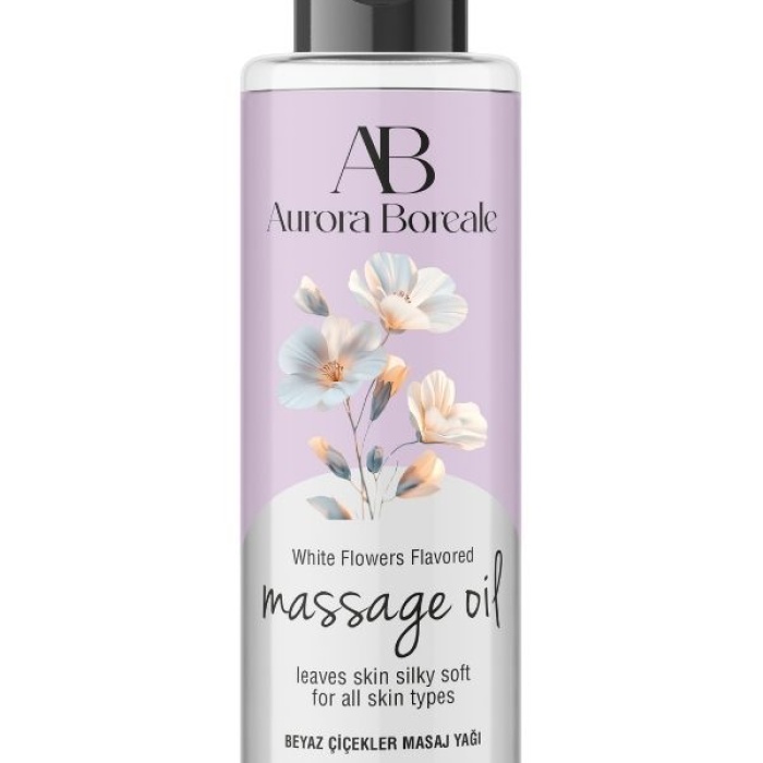 Aurora Boreale Beyaz Çiçek Aromalı Masaj Yağı 150 ML
