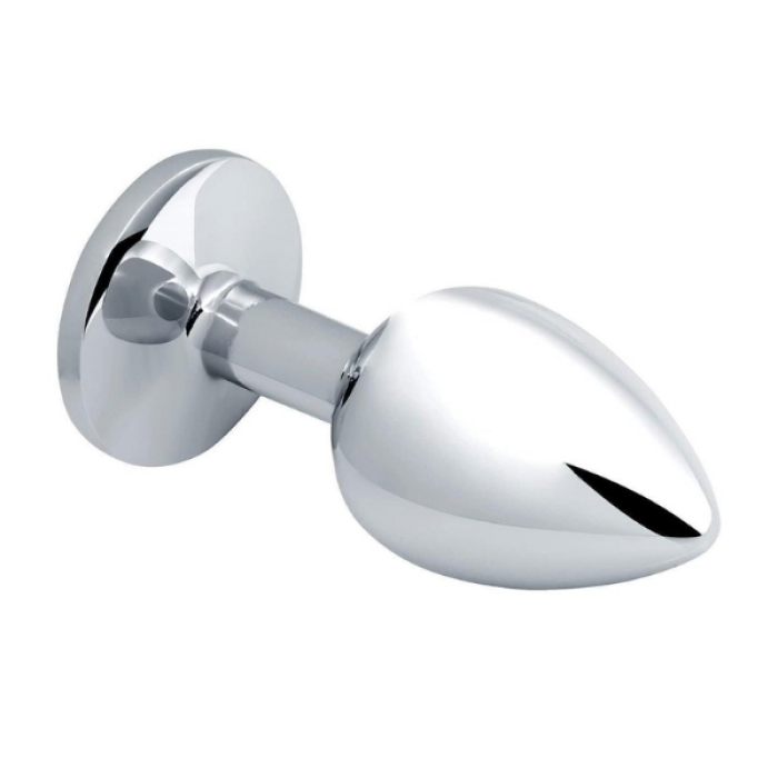 Paslanmaz Çelik Anal Plug Tıkaç Beyaz Taşlı