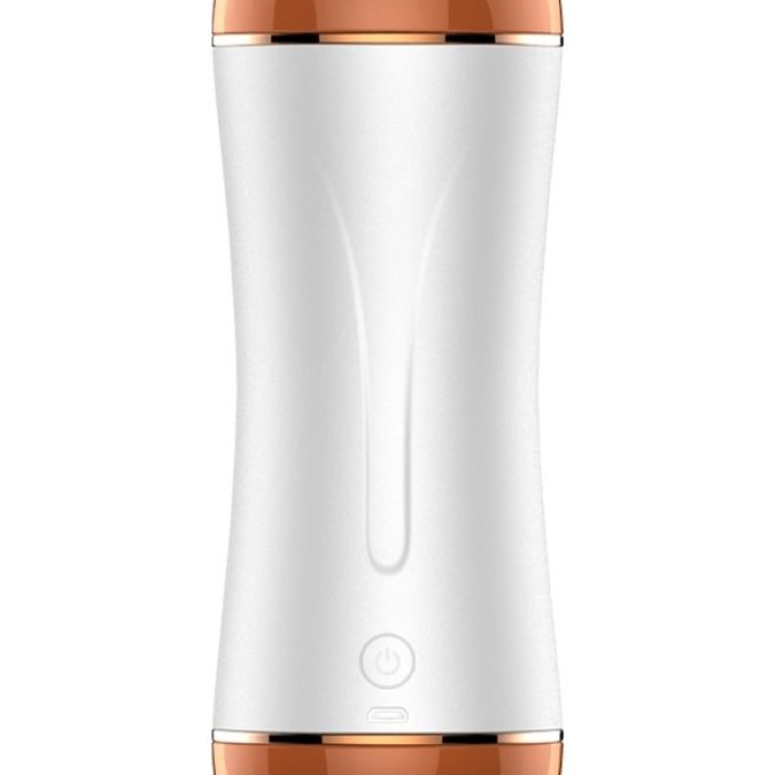 Censan Çift Taraflı Şarjlı Titreşimli Mastürbatör – Vajina &amp; Ağız | 10 Modlu Güçlü Titreşim | Su Geçirmez