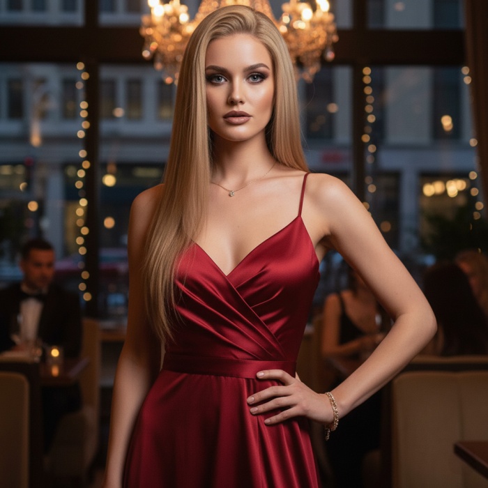 Düz Front Lace Gerçek Tül Peruk - Sıcak Karamel - 60-65cm