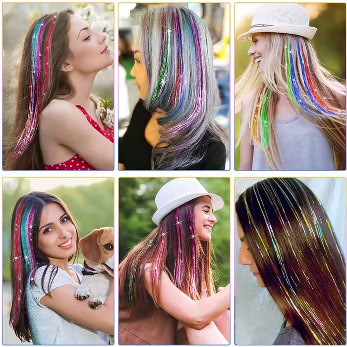 Klipsli Hair Tinsel Saç Simi - HTK12